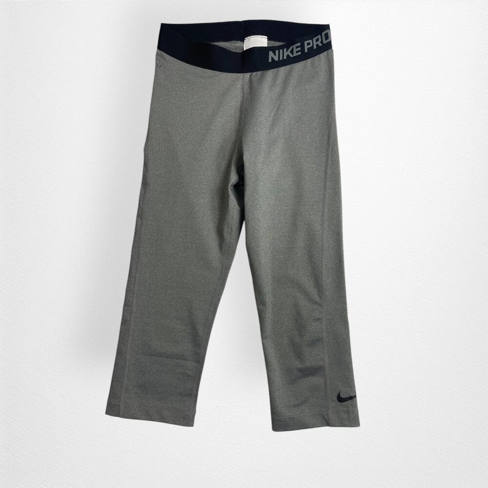 Nike Pro Gray Cropped Leggings Women's Small